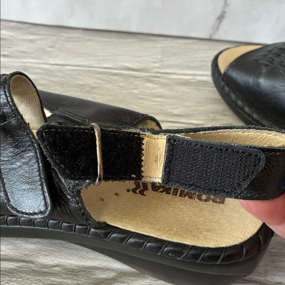 Romika Women's Black Leather Open Toe Sandals - Picture 8 of 15